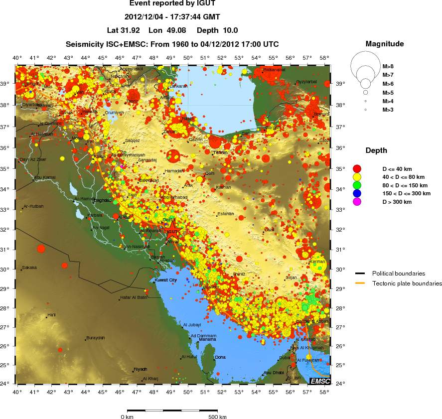 wide historical seismicity