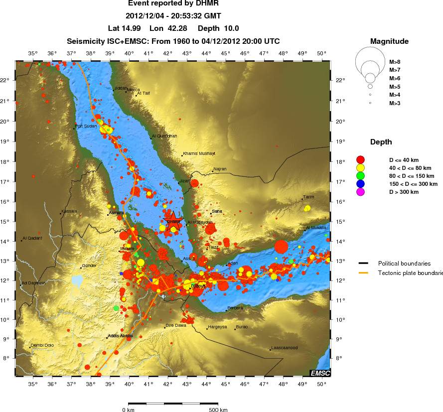 wide historical seismicity
