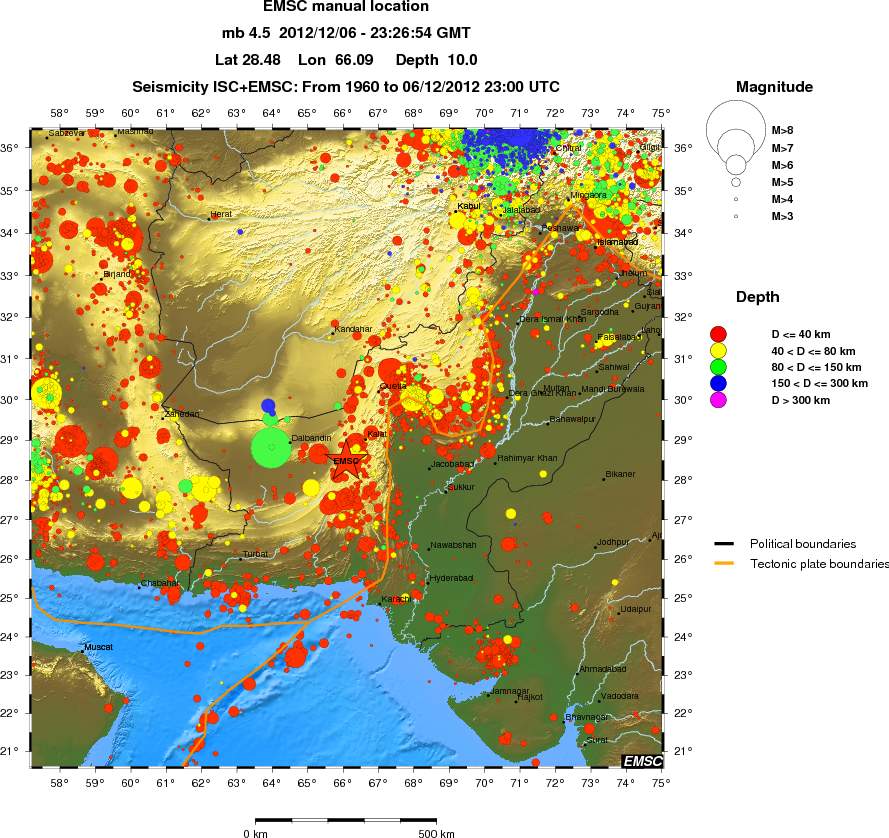 wide historical seismicity