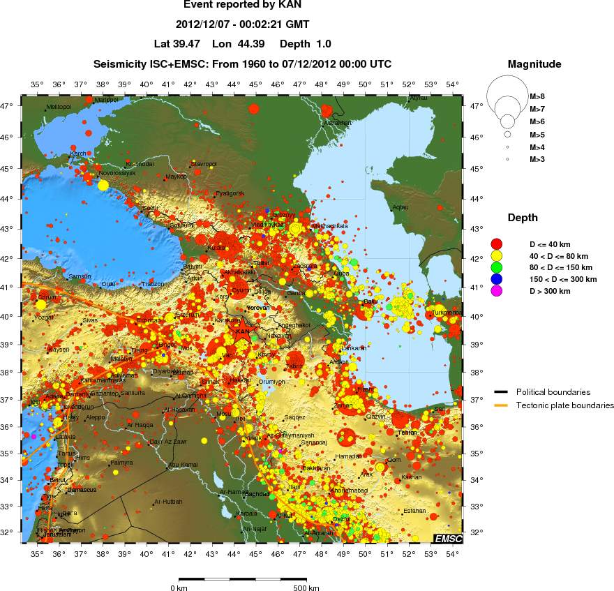 wide historical seismicity