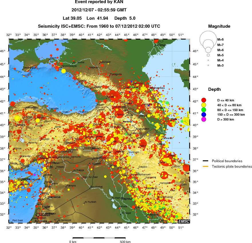 wide historical seismicity