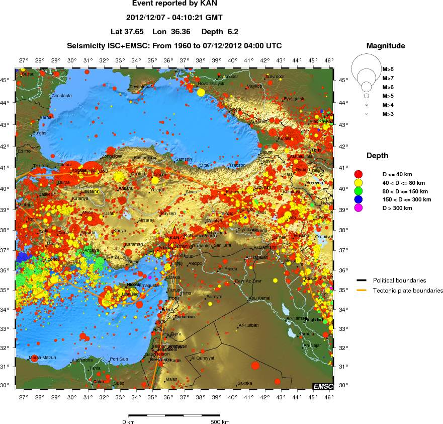 wide historical seismicity