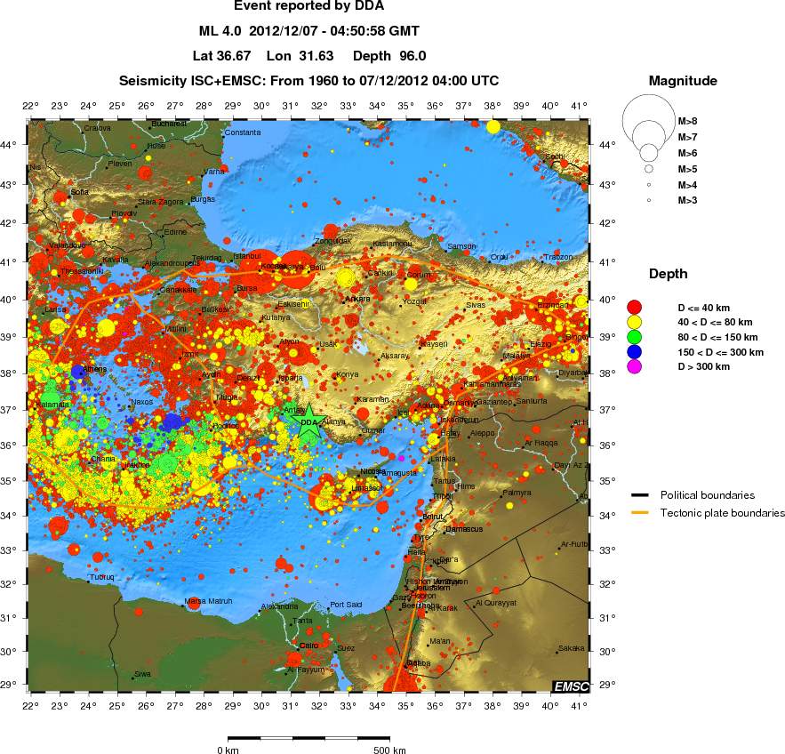 wide historical seismicity