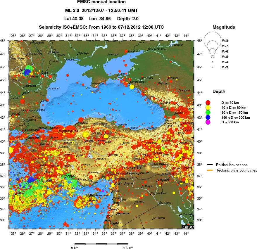 wide historical seismicity