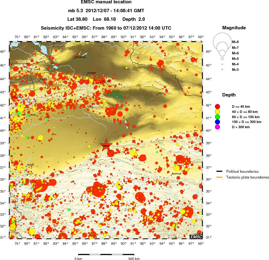 wide historical seismicity