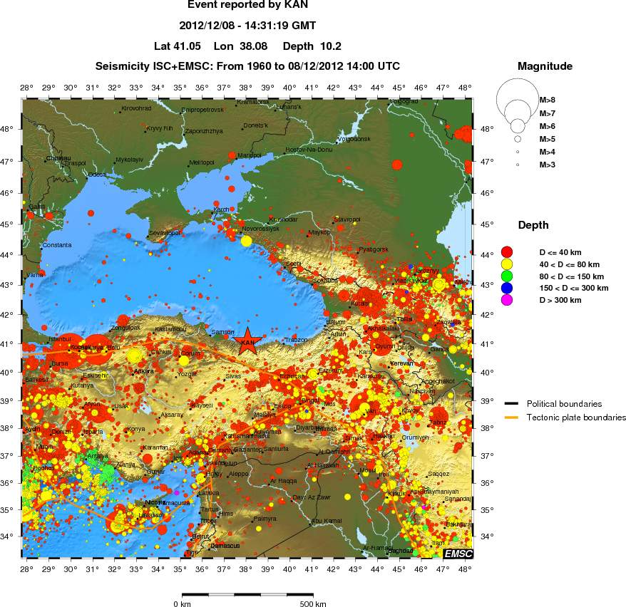 wide historical seismicity
