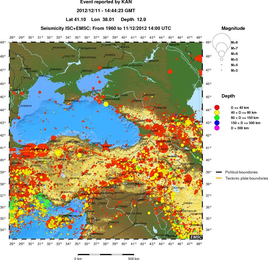 wide historical seismicity