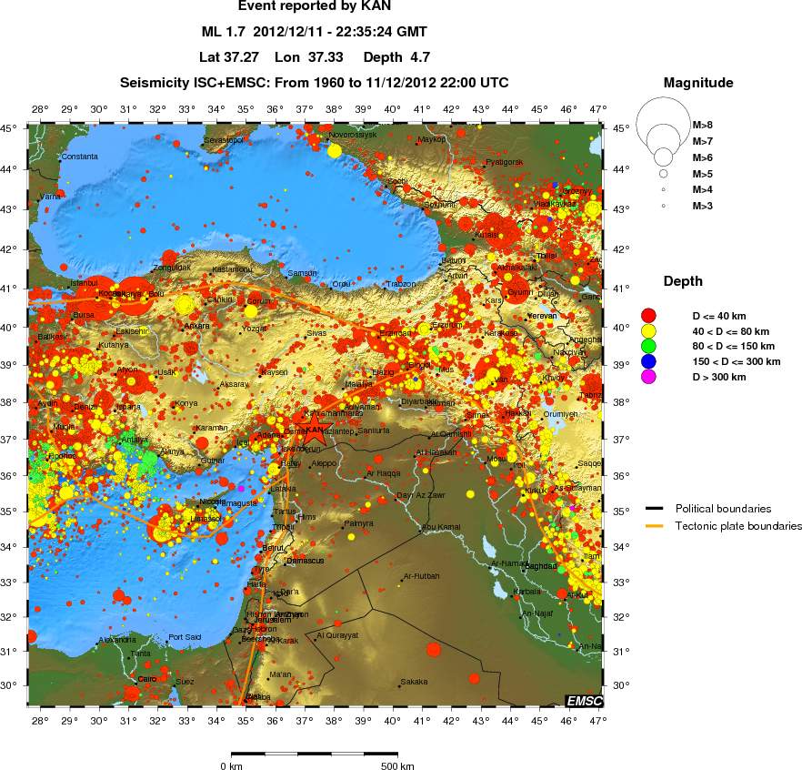 wide historical seismicity