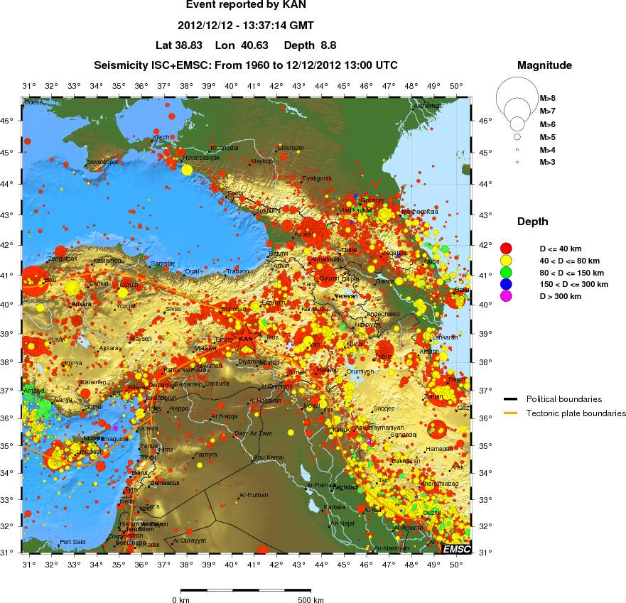wide historical seismicity