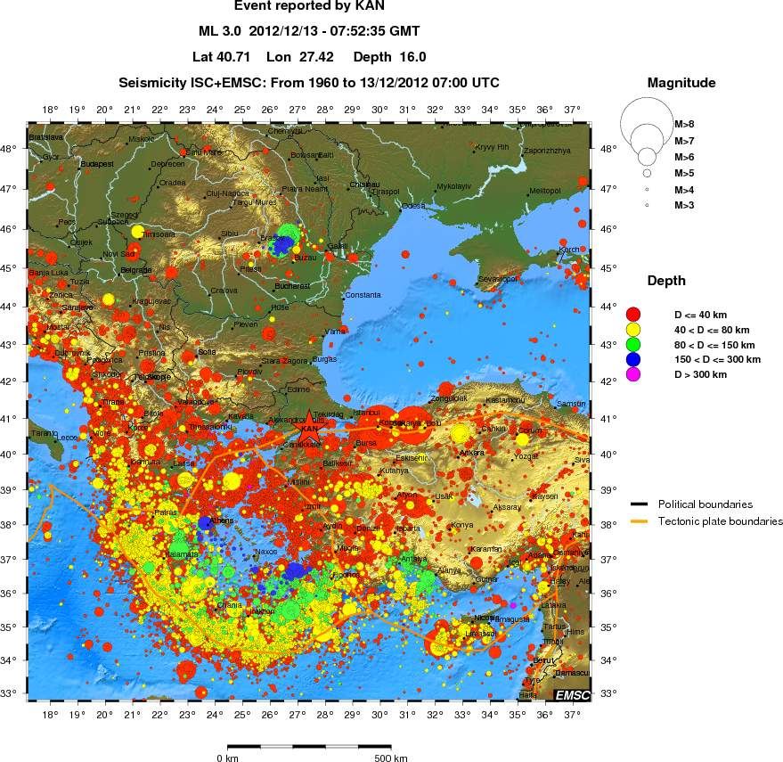 wide historical seismicity