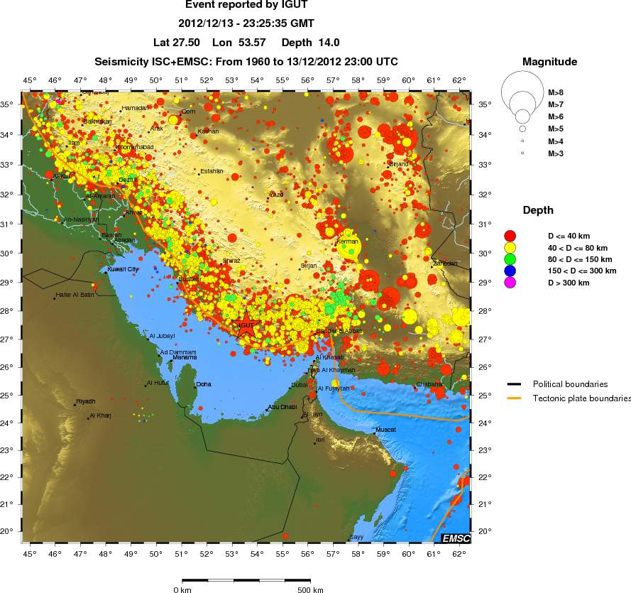 wide historical seismicity