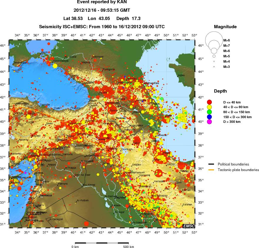 wide historical seismicity