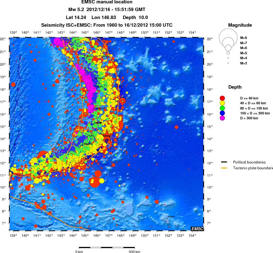 wide historical seismicity
