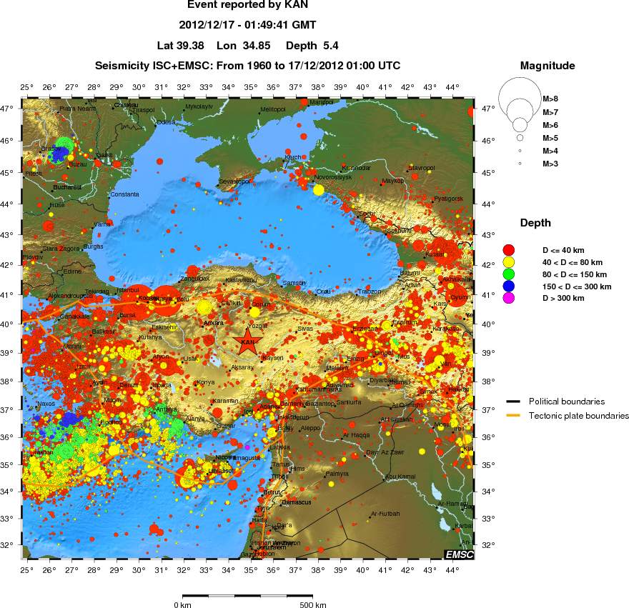 wide historical seismicity