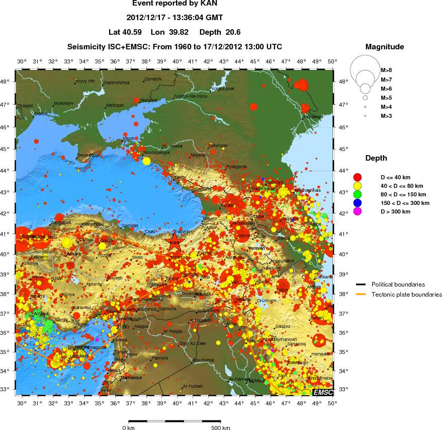 wide historical seismicity