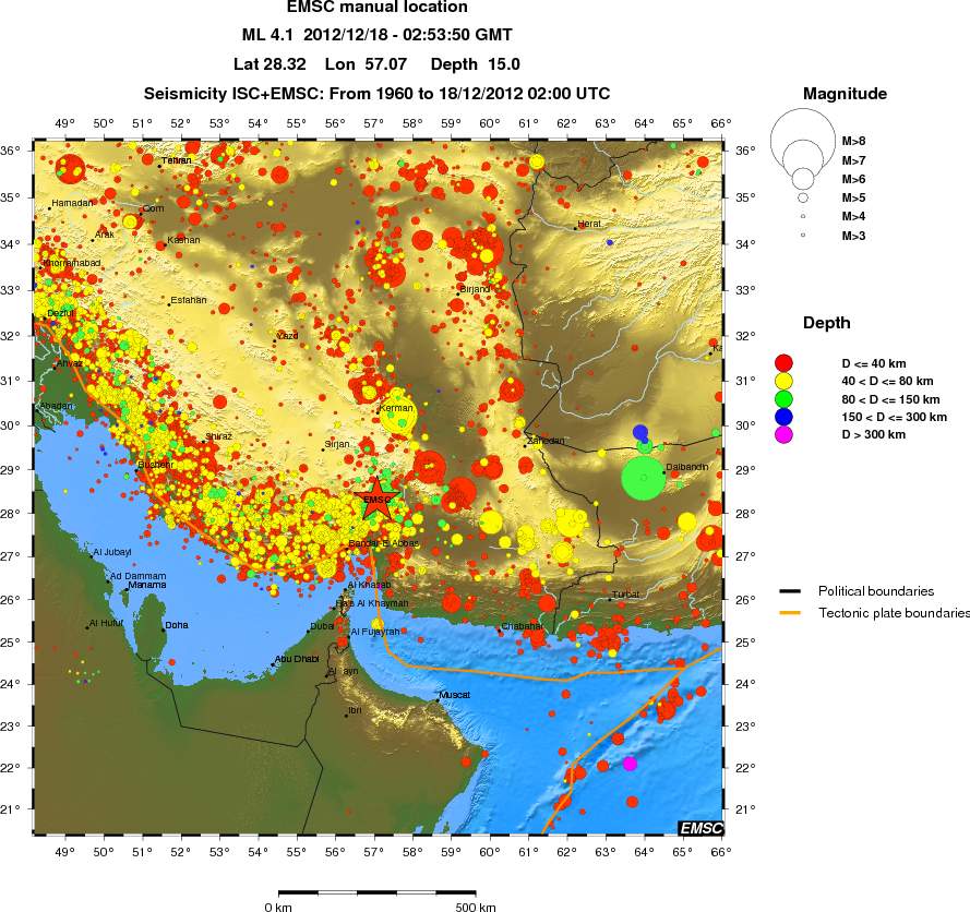 wide historical seismicity