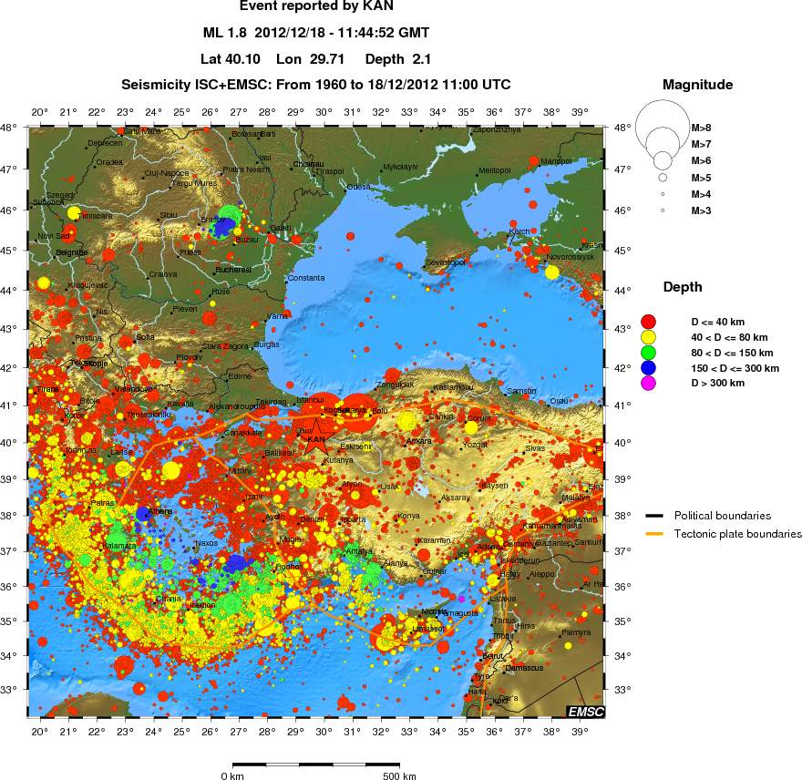 wide historical seismicity