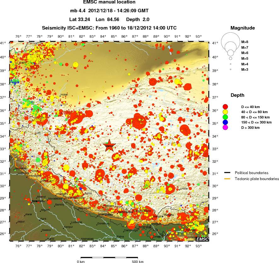 wide historical seismicity