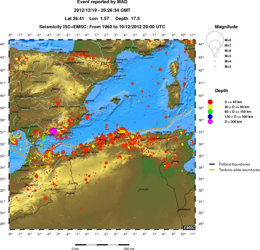 wide historical seismicity