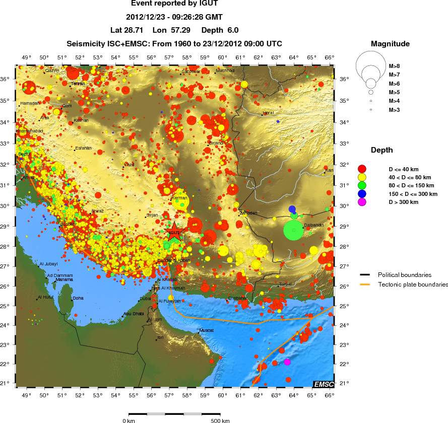 wide historical seismicity