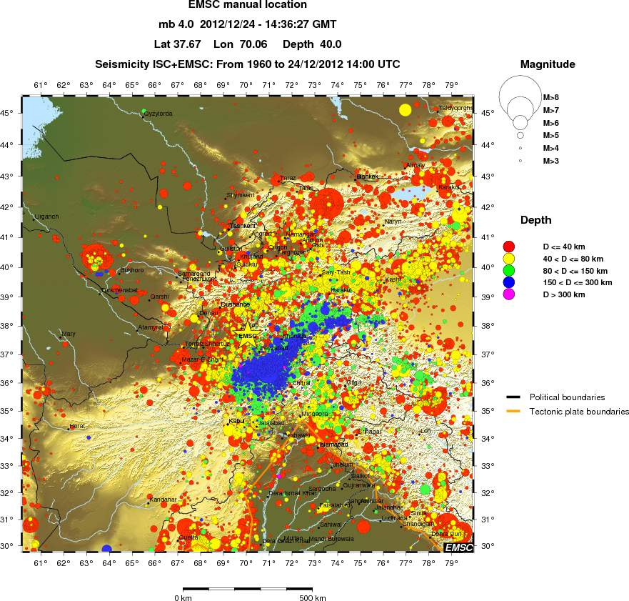wide historical seismicity