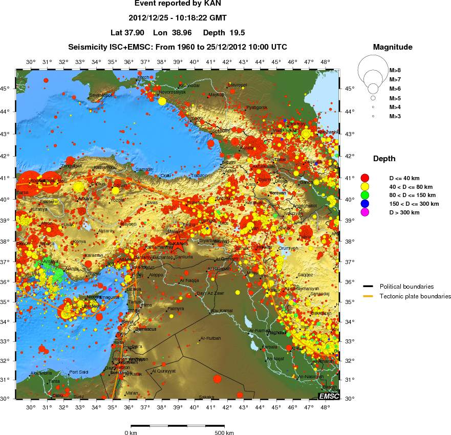 wide historical seismicity