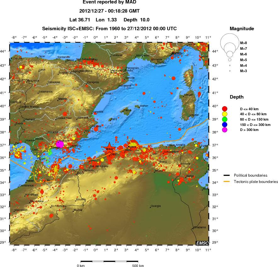 wide historical seismicity