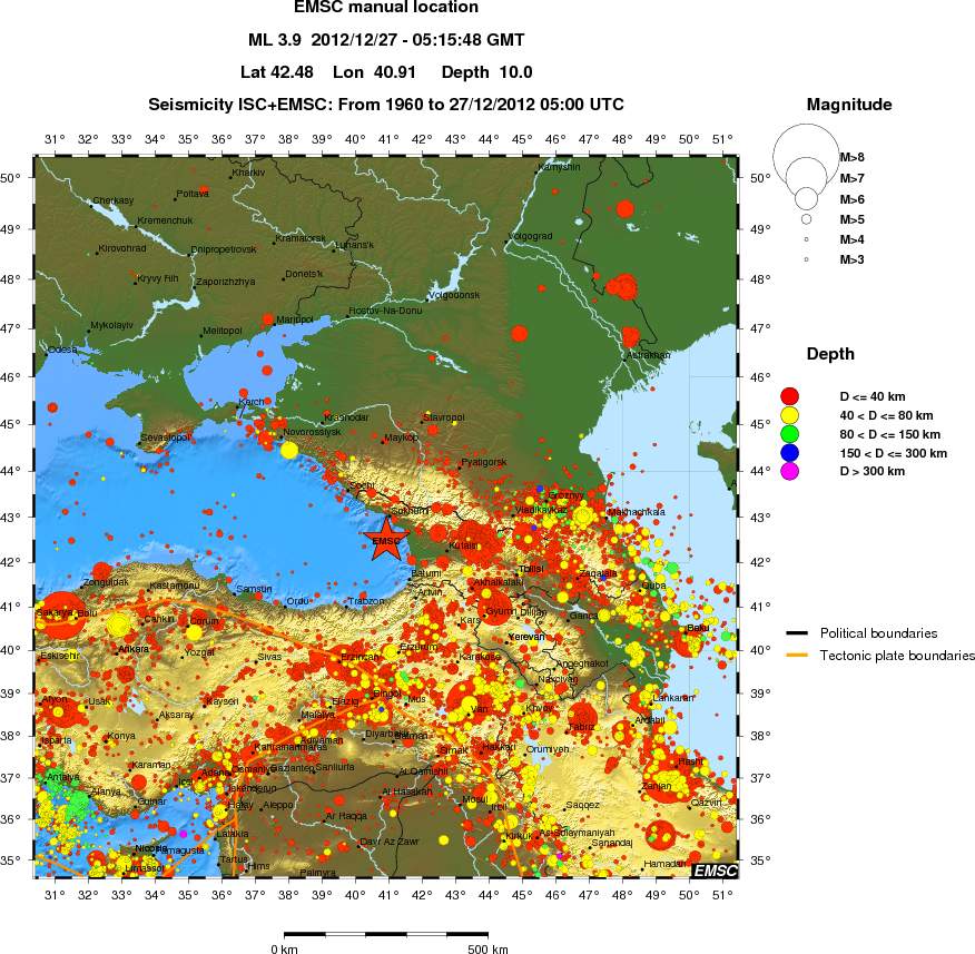 wide historical seismicity
