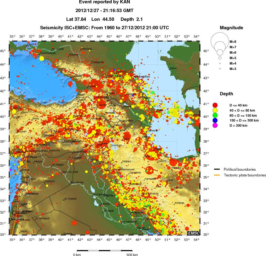 wide historical seismicity
