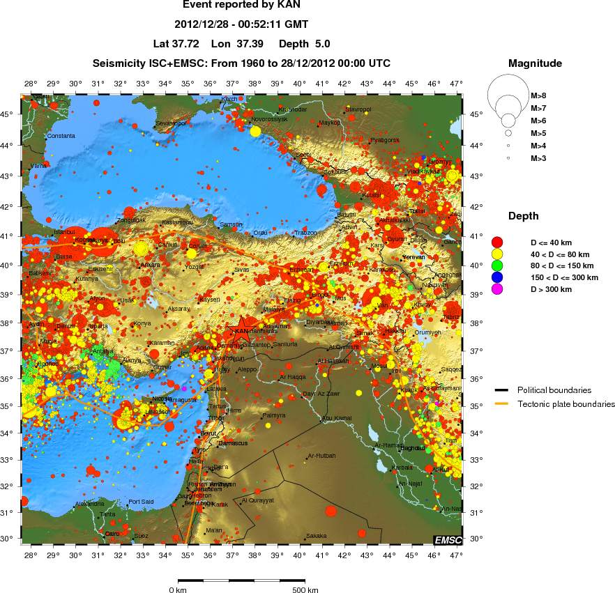 wide historical seismicity