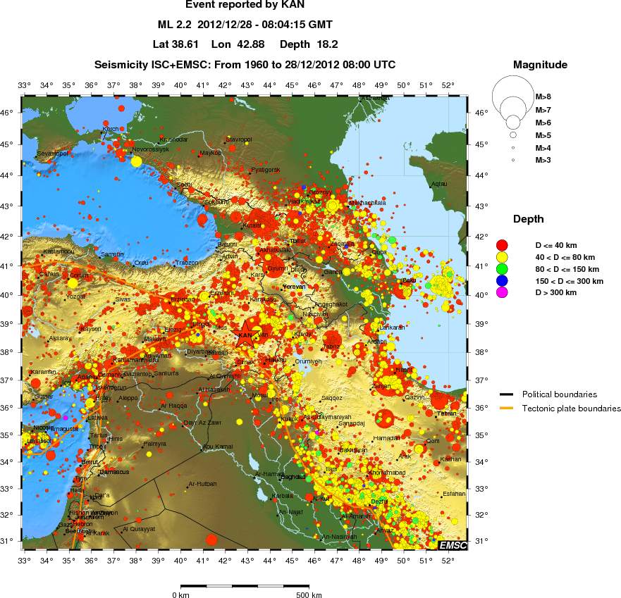 wide historical seismicity