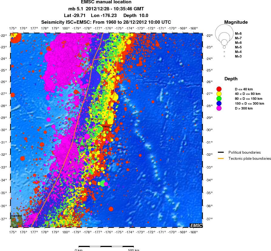 wide historical seismicity