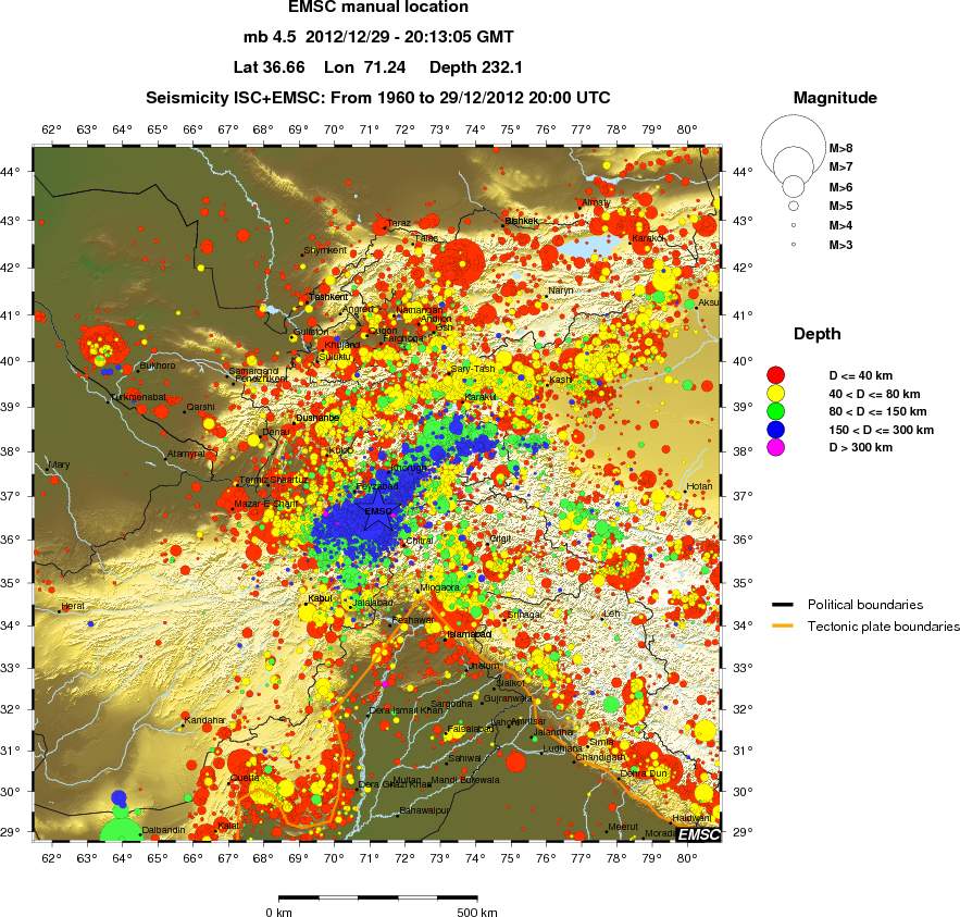 wide historical seismicity