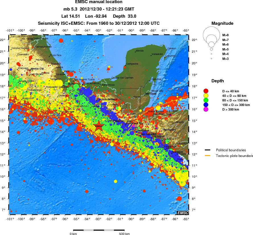wide historical seismicity