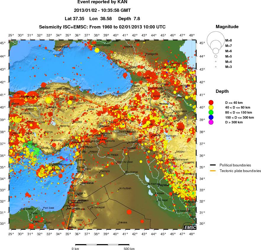 wide historical seismicity