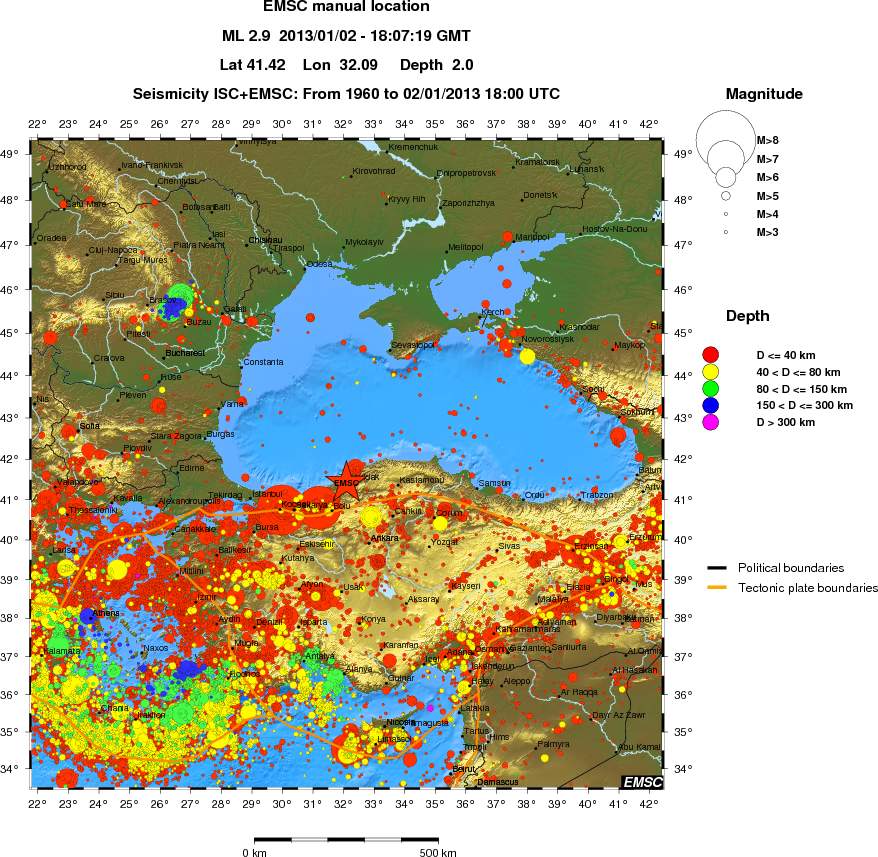 wide historical seismicity