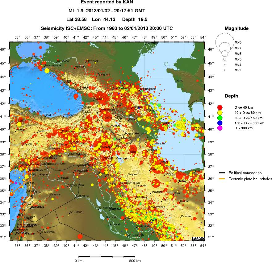 wide historical seismicity