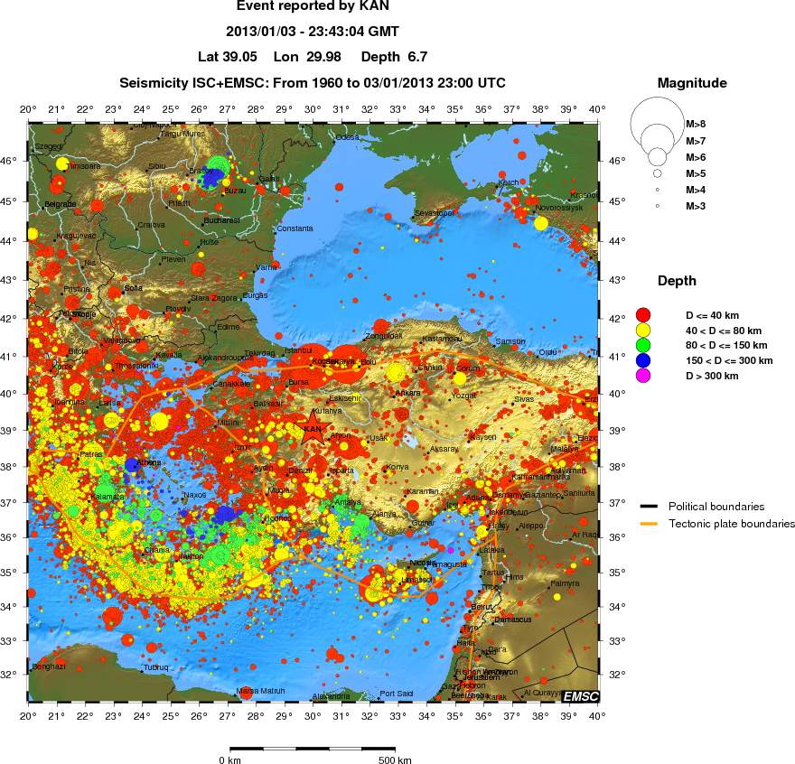wide historical seismicity