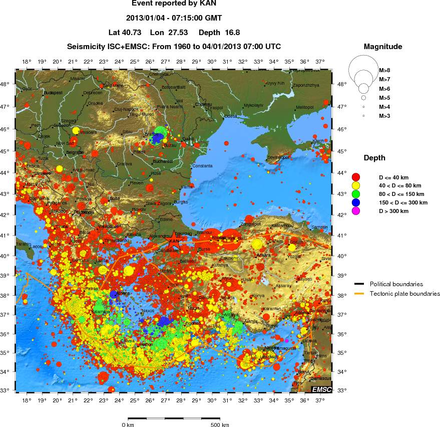 wide historical seismicity