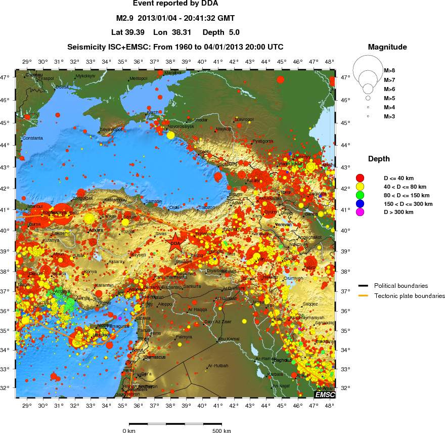 wide historical seismicity