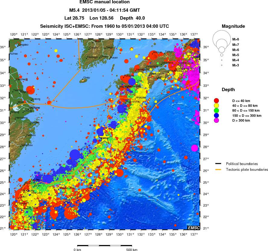 wide historical seismicity