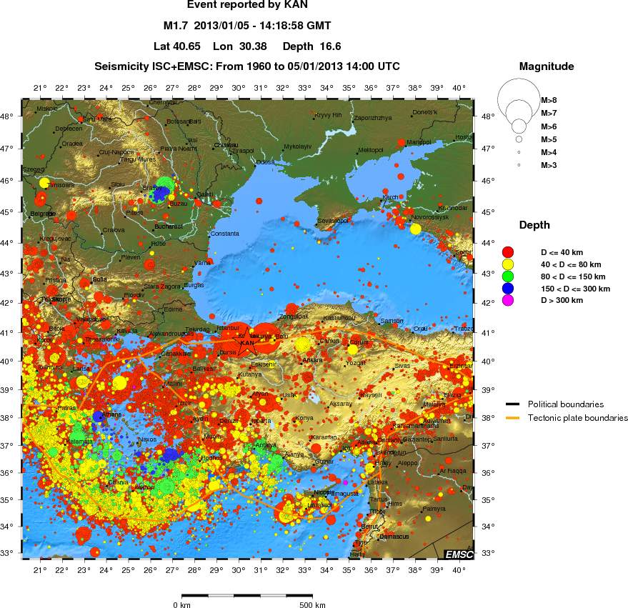 wide historical seismicity