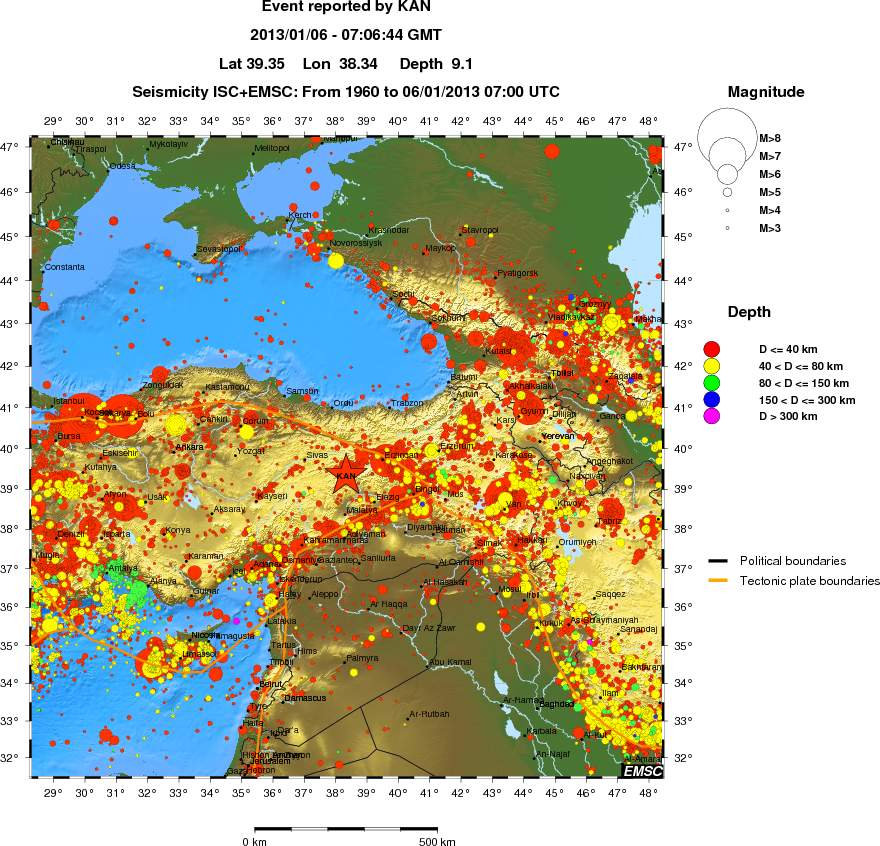 wide historical seismicity