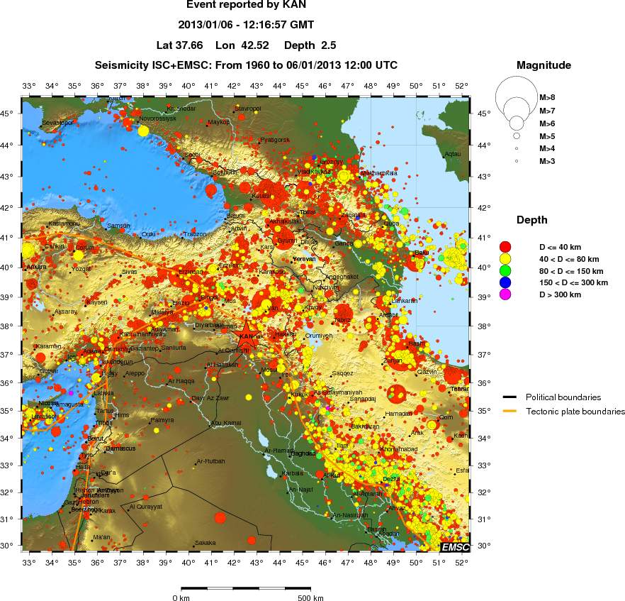 wide historical seismicity