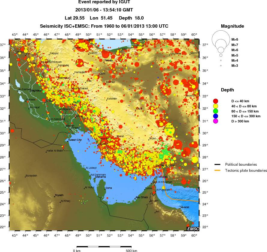 wide historical seismicity