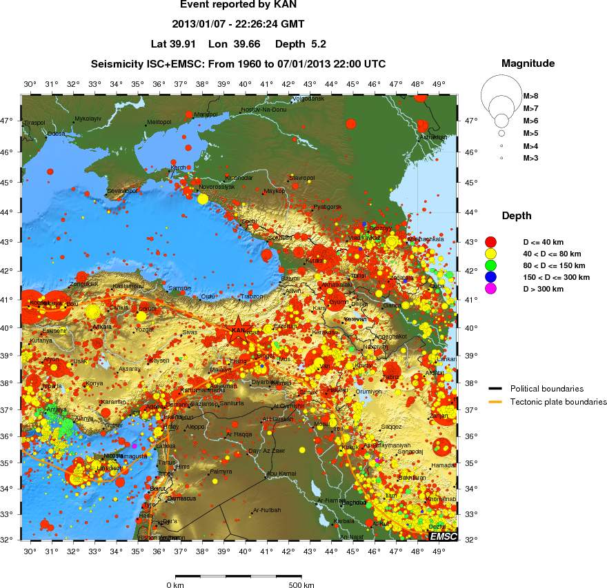wide historical seismicity