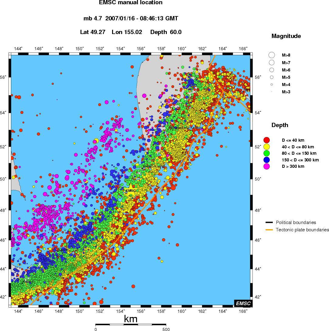 wide historical seismicity
