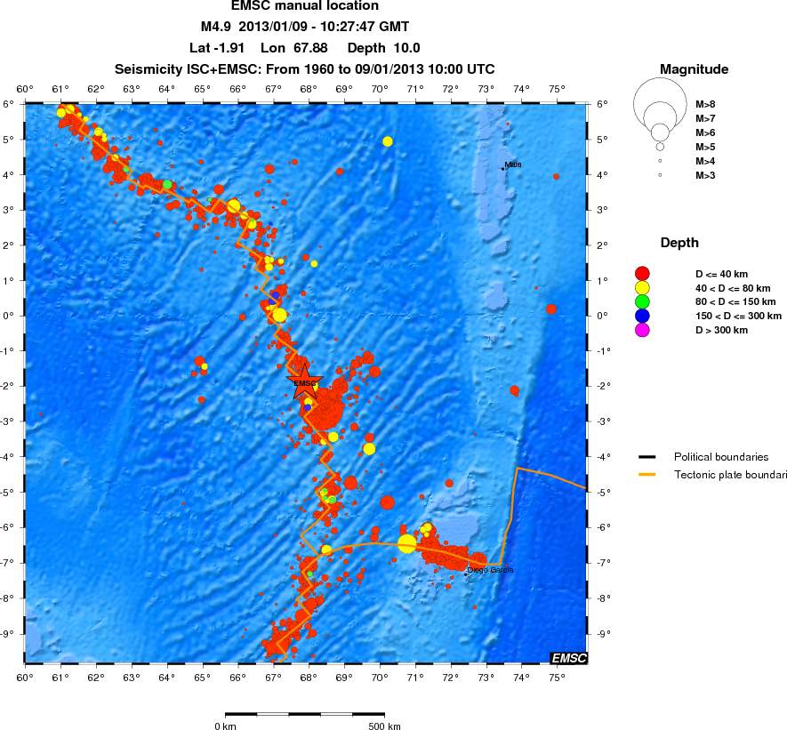 wide historical seismicity