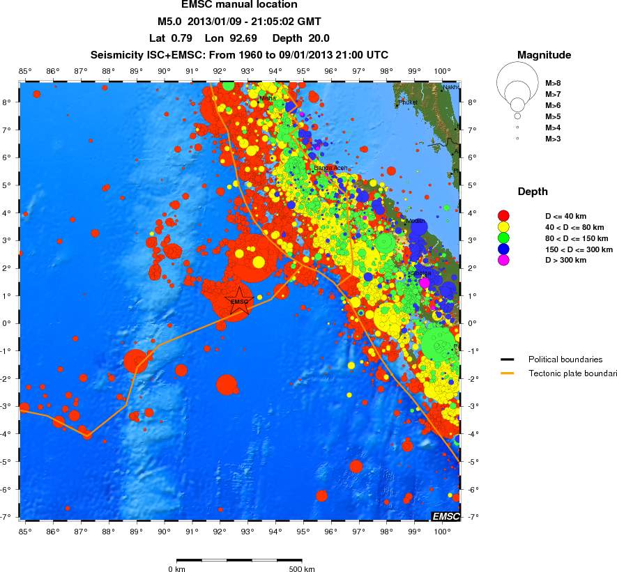 wide historical seismicity