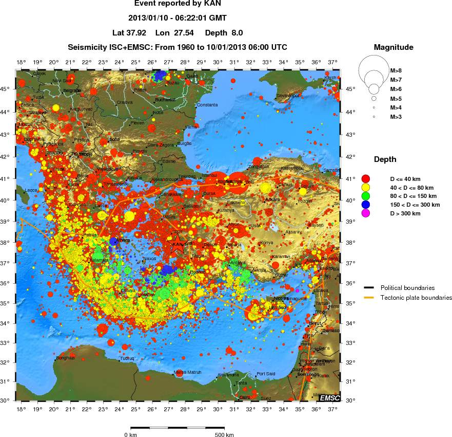 wide historical seismicity